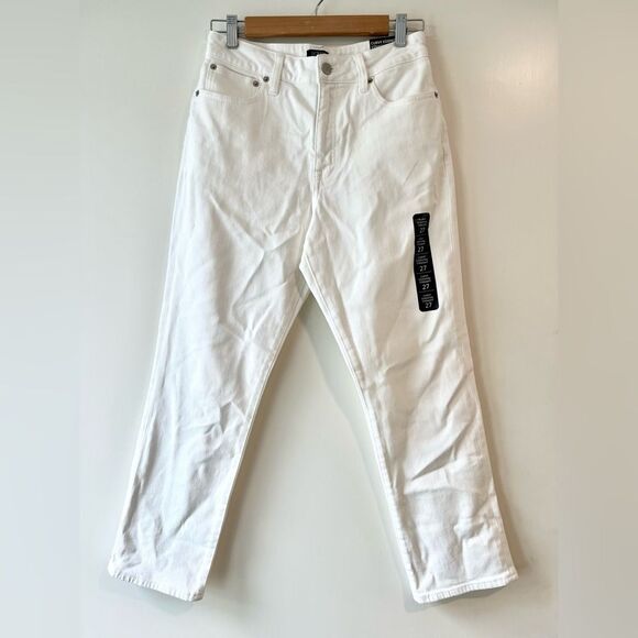 NWT J. Crew Curvy Essential Straight White Jean in All-Day Stretch - Picture 8 of 13
